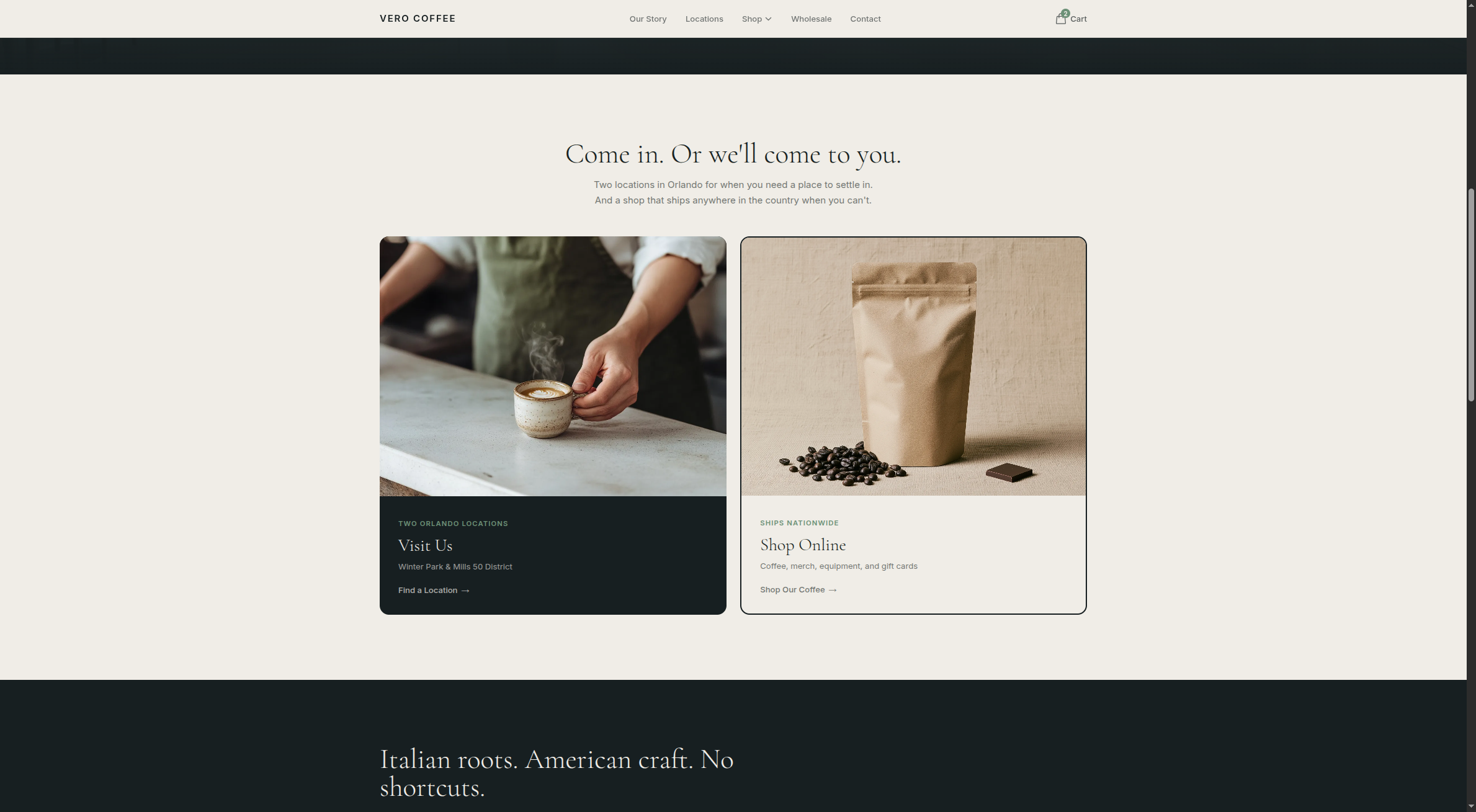 Vero Coffee — screenshot 2